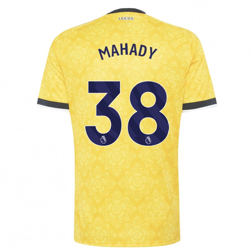 Danxen Mujer Camiseta Rory Mahady #38 Amarillo Blanco Negro 2ª Equipación 2026/27 La Camisa