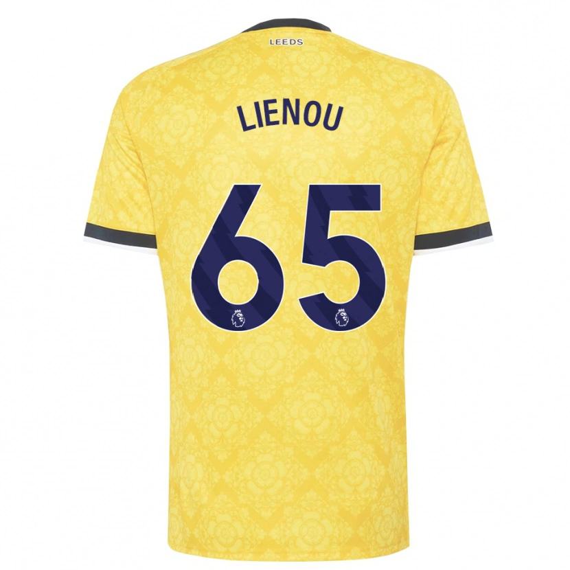 Danxen Mujer Camiseta Jayden Lienou #65 Amarillo Blanco Negro 2ª Equipación 2026/27 La Camisa