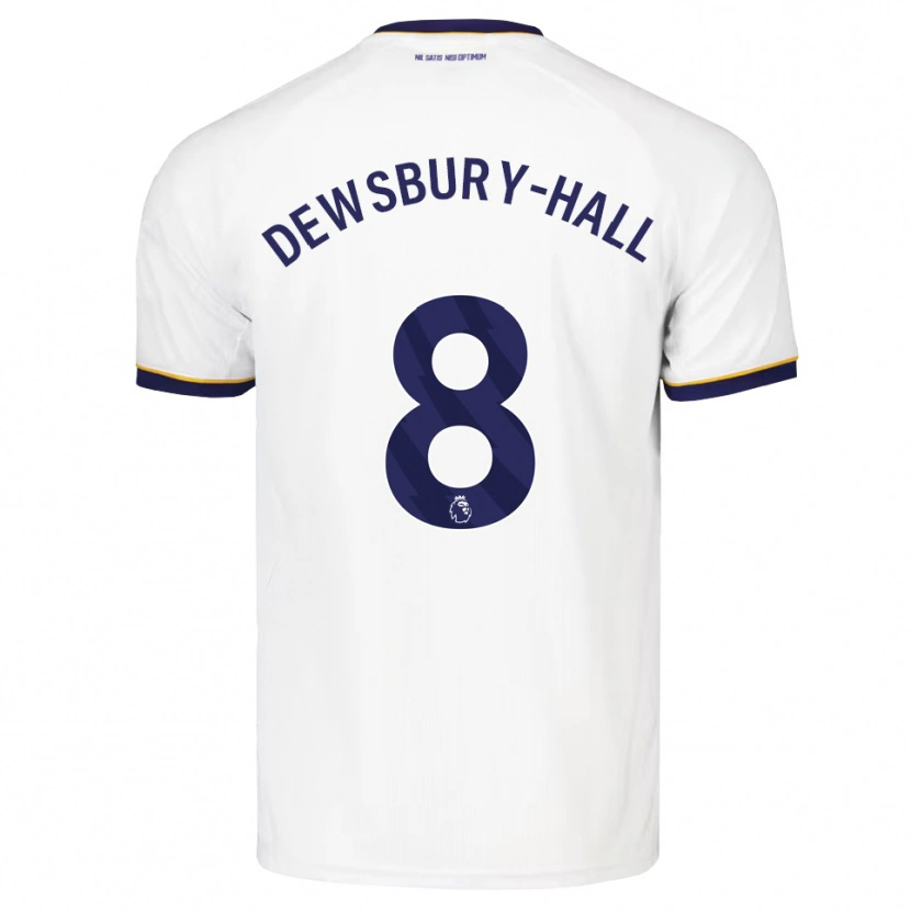 Danxen Mujer Camiseta Kiernan Dewsbury-Hall #8 Azulmedianoche Blanco Amarillo 2ª Equipación 2026/27 La Camisa