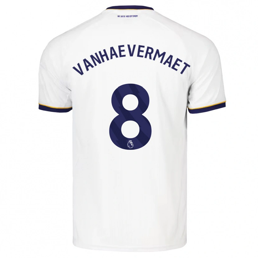 Danxen Mujer Camiseta Justine Vanhaevermaet #8 Azulmedianoche Blanco Amarillo 2ª Equipación 2026/27 La Camisa