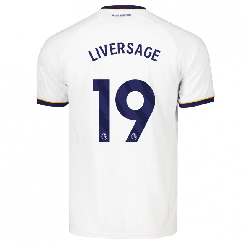 Danxen Mujer Camiseta Leon Liversage #19 Azulmedianoche Blanco Amarillo 2ª Equipación 2026/27 La Camisa