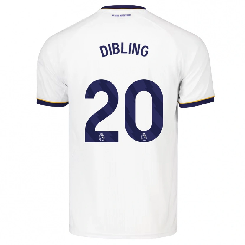 Danxen Mujer Camiseta Tyler Dibling #20 Azulmedianoche Blanco Amarillo 2ª Equipación 2026/27 La Camisa