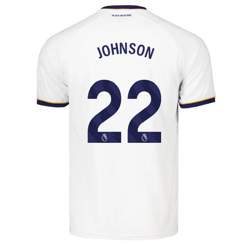 Danxen Mujer Camiseta Brennan Johnson #22 Azulmedianoche Blanco Amarillo 2ª Equipación 2026/27 La Camisa