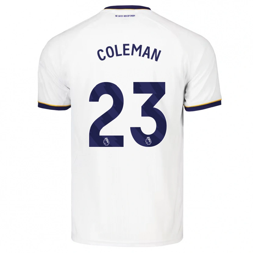 Danxen Mujer Camiseta Seamus Coleman #23 Azulmedianoche Blanco Amarillo 2ª Equipación 2026/27 La Camisa