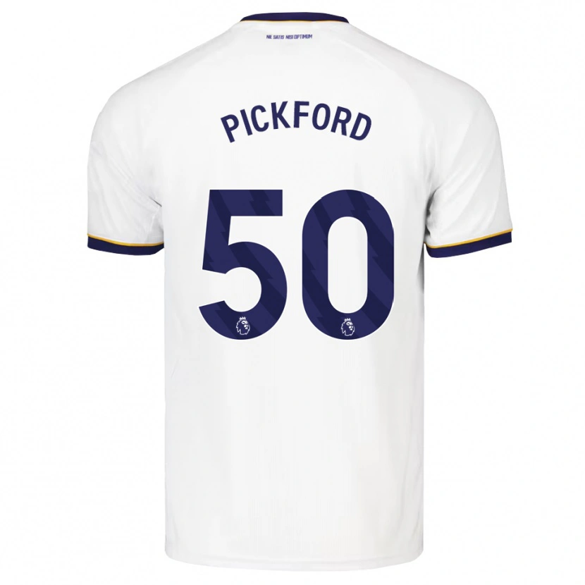 Danxen Mujer Camiseta George Pickford #50 Azulmedianoche Blanco Amarillo 2ª Equipación 2026/27 La Camisa