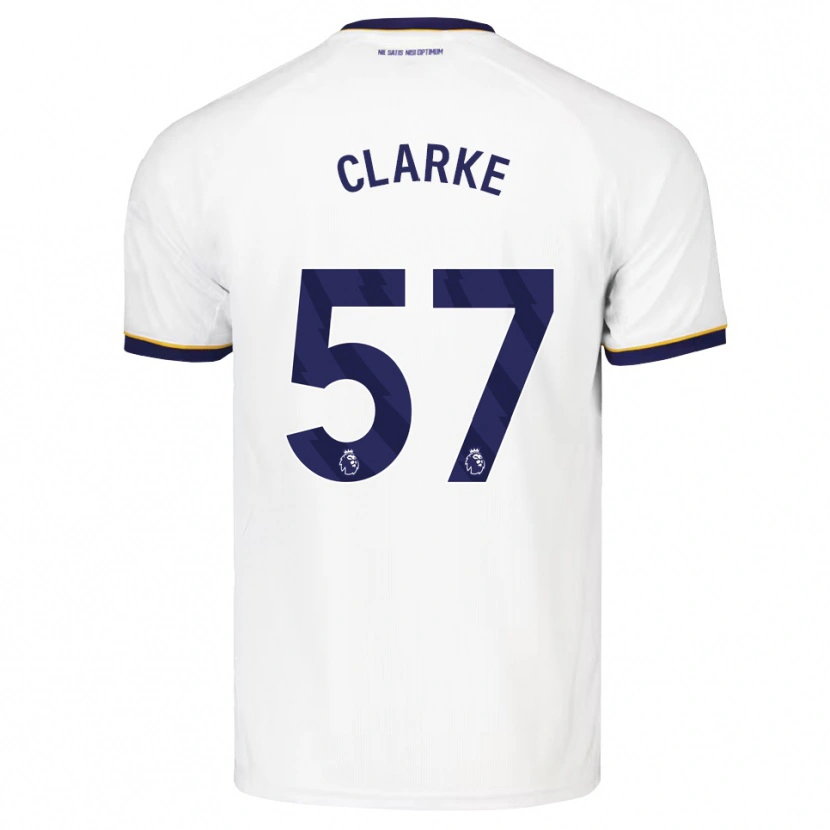 Danxen Mujer Camiseta Justin Clarke #57 Azulmedianoche Blanco Amarillo 2ª Equipación 2026/27 La Camisa