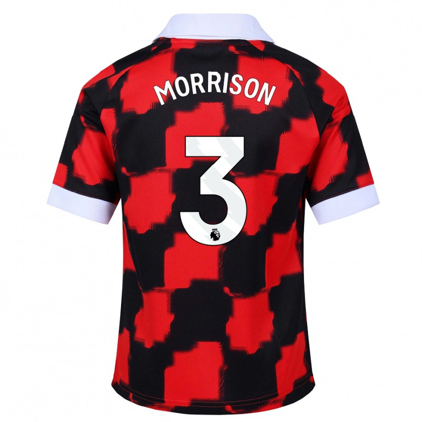 Danxen Mujer Camiseta Kymarley Morrison #3 Rojo Blanco Negro 2ª Equipación 2026/27 La Camisa