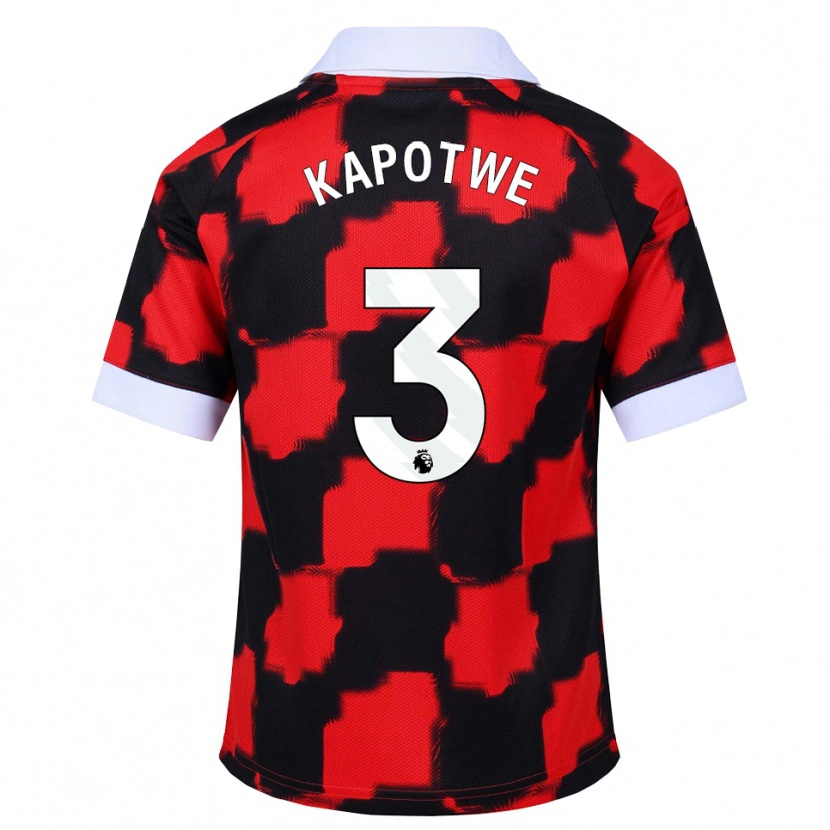 Danxen Mujer Camiseta Chase Kapotwe #3 Rojo Blanco Negro 2ª Equipación 2026/27 La Camisa