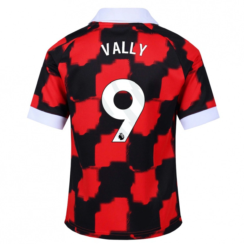 Danxen Mujer Camiseta Khai Vally #9 Rojo Blanco Negro 2ª Equipación 2026/27 La Camisa