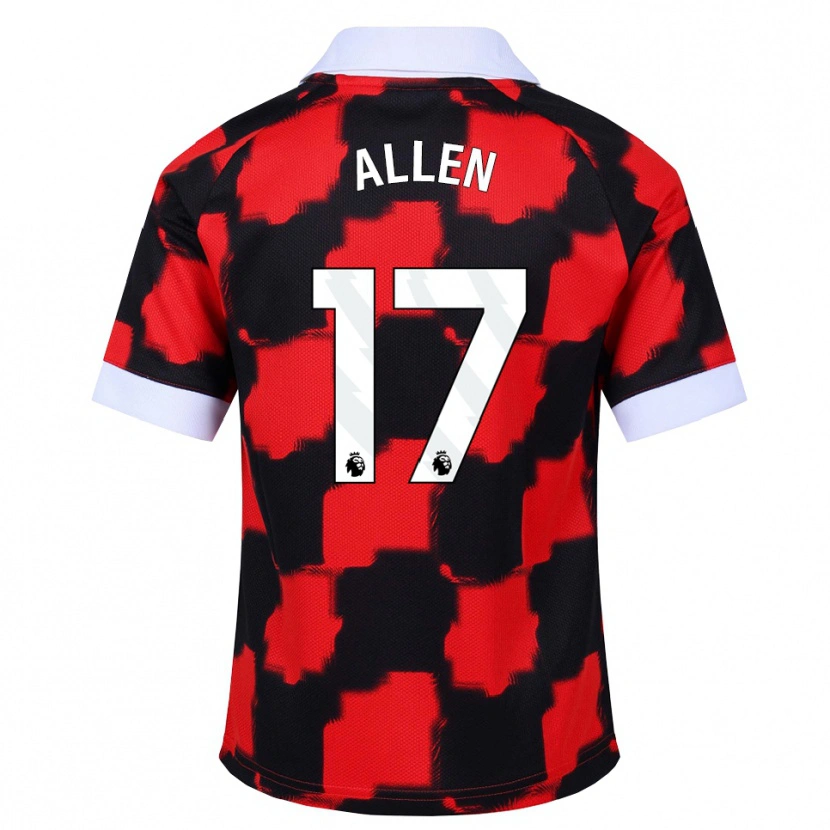 Danxen Mujer Camiseta Isaiah Allen #17 Rojo Blanco Negro 2ª Equipación 2026/27 La Camisa