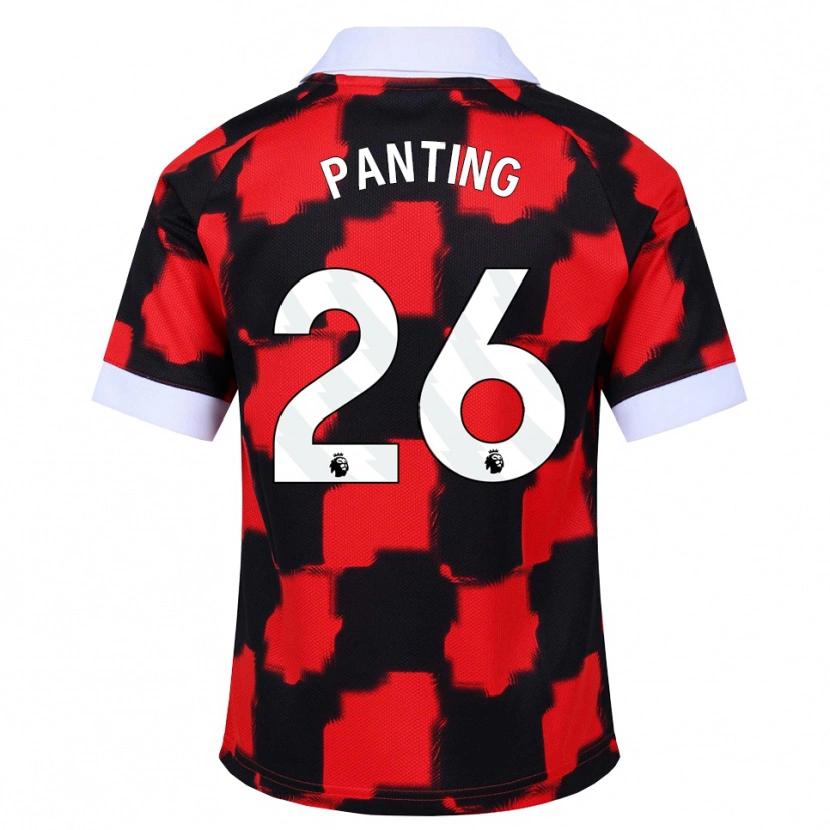 Danxen Mujer Camiseta Rachel Panting #26 Rojo Blanco Negro 2ª Equipación 2026/27 La Camisa