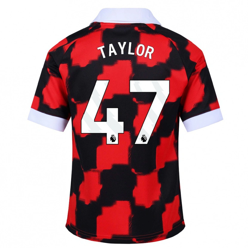 Danxen Mujer Camiseta Bo Taylor #47 Rojo Blanco Negro 2ª Equipación 2026/27 La Camisa