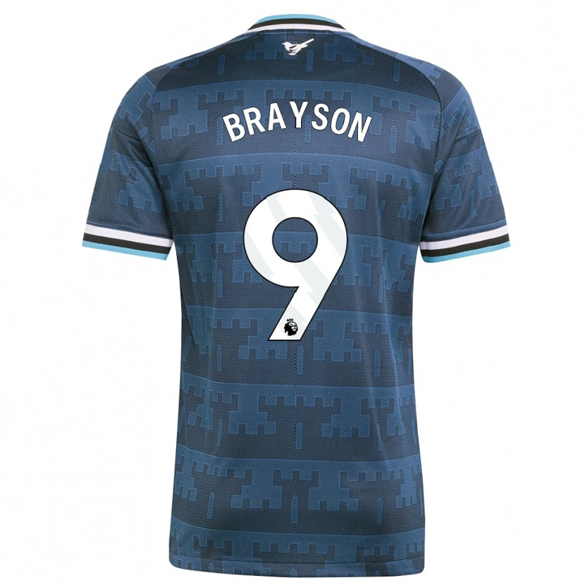 Danxen Mujer Camiseta Joe Brayson #9 Amarillo Negro Azul 2ª Equipación 2026/27 La Camisa