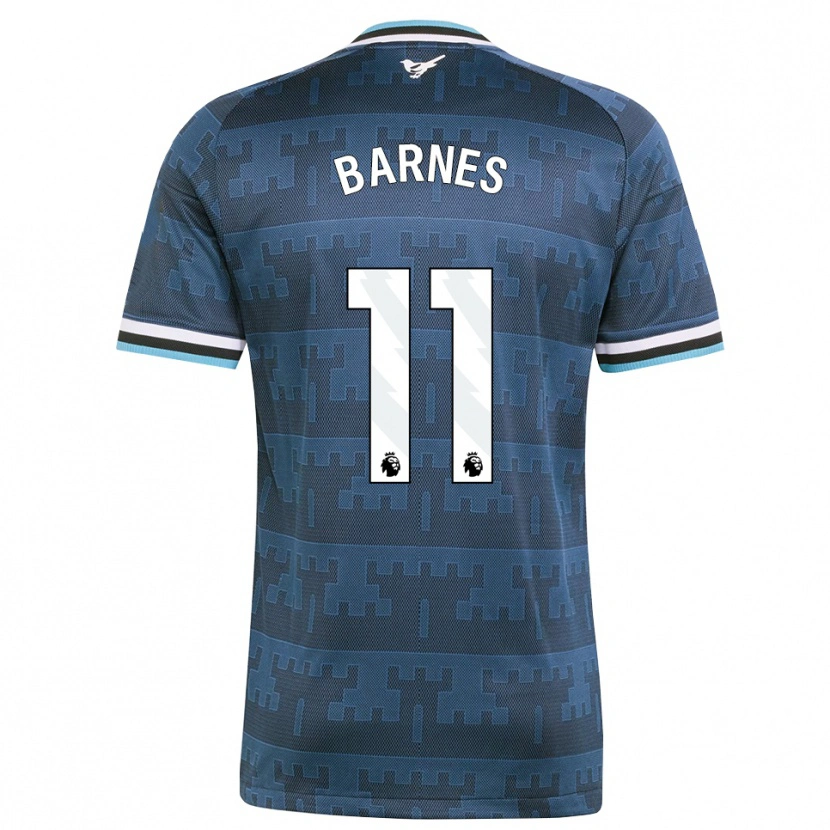 Danxen Mujer Camiseta Harvey Barnes #11 Amarillo Negro Azul 2ª Equipación 2026/27 La Camisa