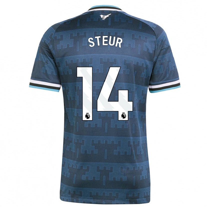 Danxen Mujer Camiseta Sean Steur #14 Amarillo Negro Azul 2ª Equipación 2026/27 La Camisa