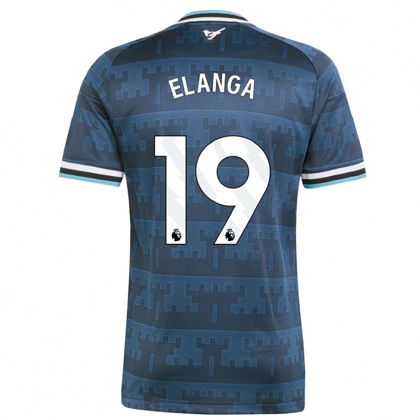 Danxen Mujer Camiseta Anthony Elanga #19 Amarillo Negro Azul 2ª Equipación 2026/27 La Camisa