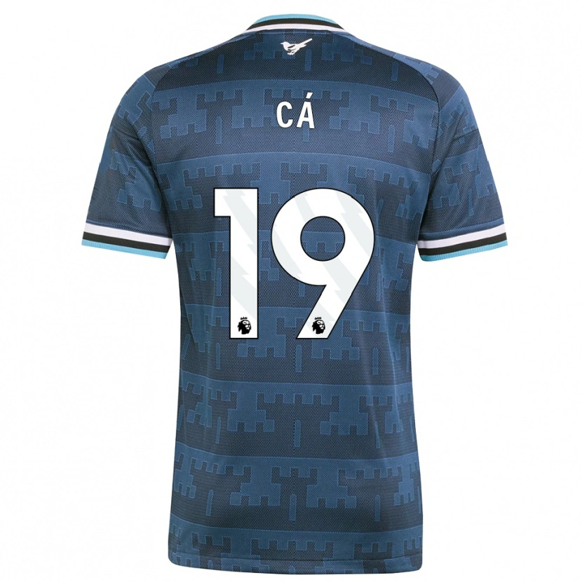 Danxen Mujer Camiseta Afner Cá #19 Amarillo Negro Azul 2ª Equipación 2026/27 La Camisa