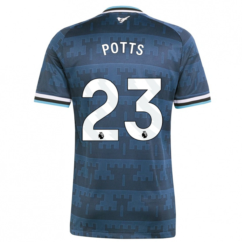 Danxen Mujer Camiseta Charlotte Potts #23 Amarillo Negro Azul 2ª Equipación 2026/27 La Camisa