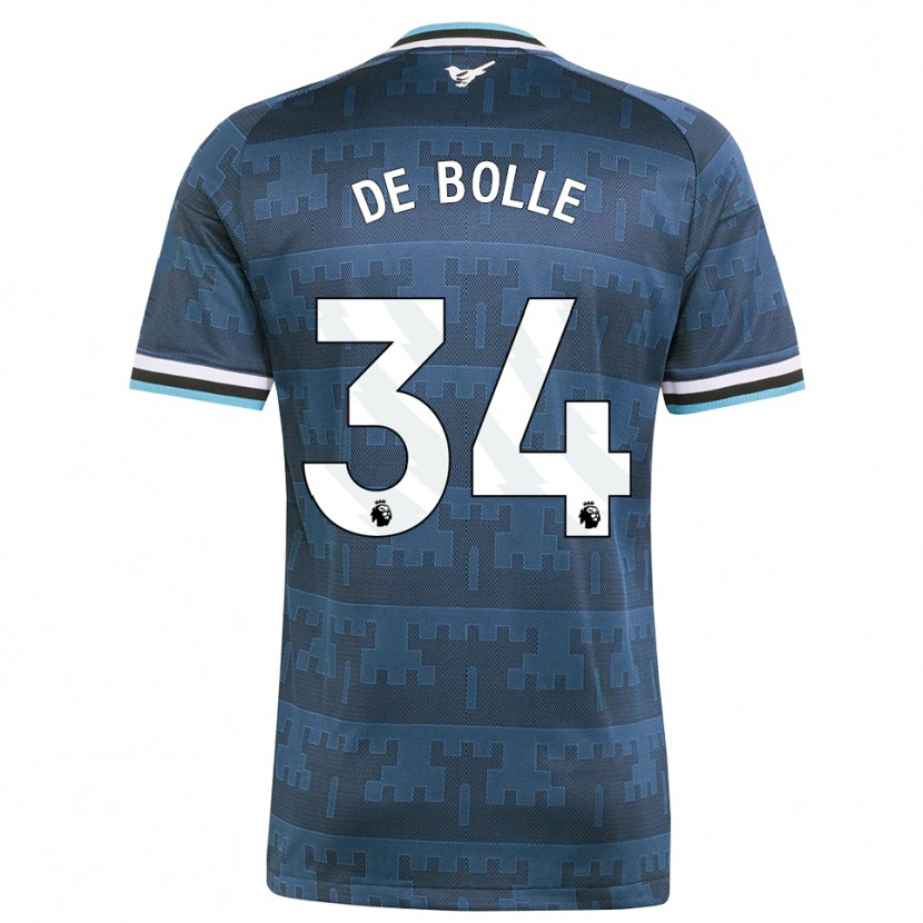 Danxen Mujer Camiseta Lucas De Bolle #34 Amarillo Negro Azul 2ª Equipación 2026/27 La Camisa