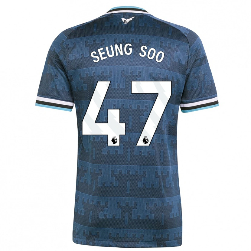 Danxen Mujer Camiseta Seung-Soo Park #47 Amarillo Negro Azul 2ª Equipación 2026/27 La Camisa