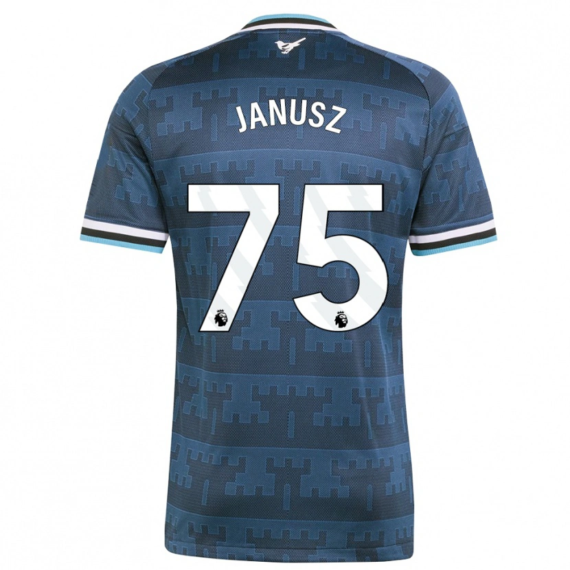 Danxen Mujer Camiseta Adrian Janusz #75 Amarillo Negro Azul 2ª Equipación 2026/27 La Camisa