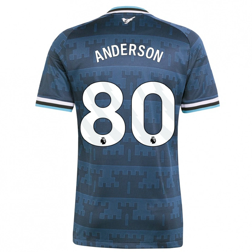 Danxen Mujer Camiseta Will Anderson #80 Amarillo Negro Azul 2ª Equipación 2026/27 La Camisa
