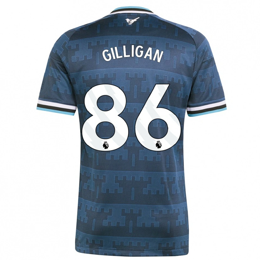Danxen Mujer Camiseta Luke Gilligan #86 Amarillo Negro Azul 2ª Equipación 2026/27 La Camisa