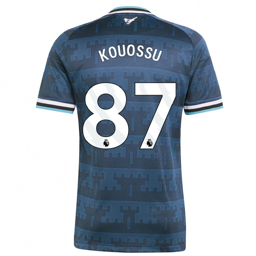 Danxen Mujer Camiseta Jayden Kouossu #87 Amarillo Negro Azul 2ª Equipación 2026/27 La Camisa