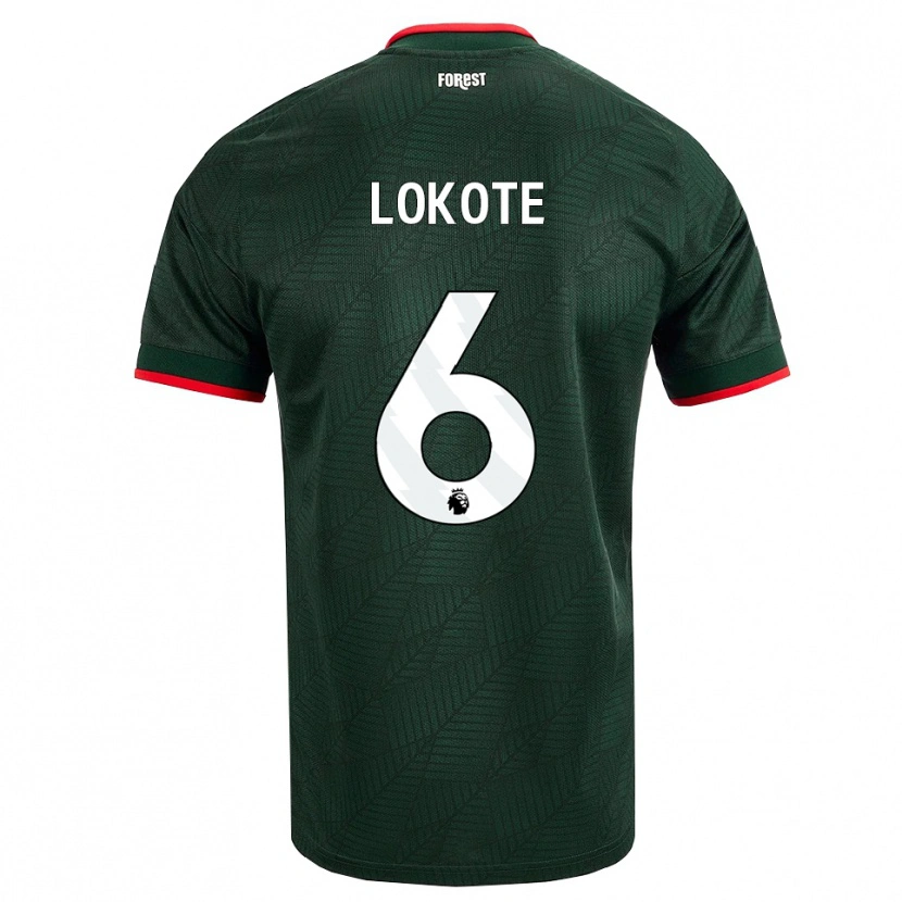 Danxen Mujer Camiseta Eleazar Lokote #6 Verdeoscuro Rojo 2ª Equipación 2026/27 La Camisa