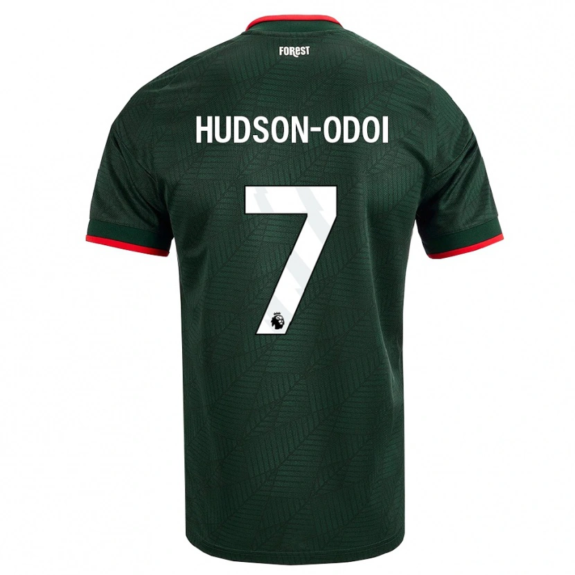 Danxen Mujer Camiseta Callum Hudson-Odoi #7 Verdeoscuro Rojo 2ª Equipación 2026/27 La Camisa