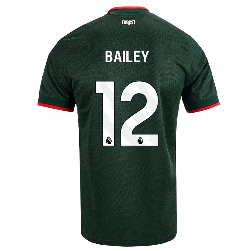 Danxen Mujer Camiseta Joe Bailey #12 Verdeoscuro Rojo 2ª Equipación 2026/27 La Camisa