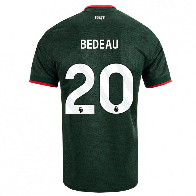 Danxen Mujer Camiseta Naomi Bedeau #20 Verdeoscuro Rojo 2ª Equipación 2026/27 La Camisa
