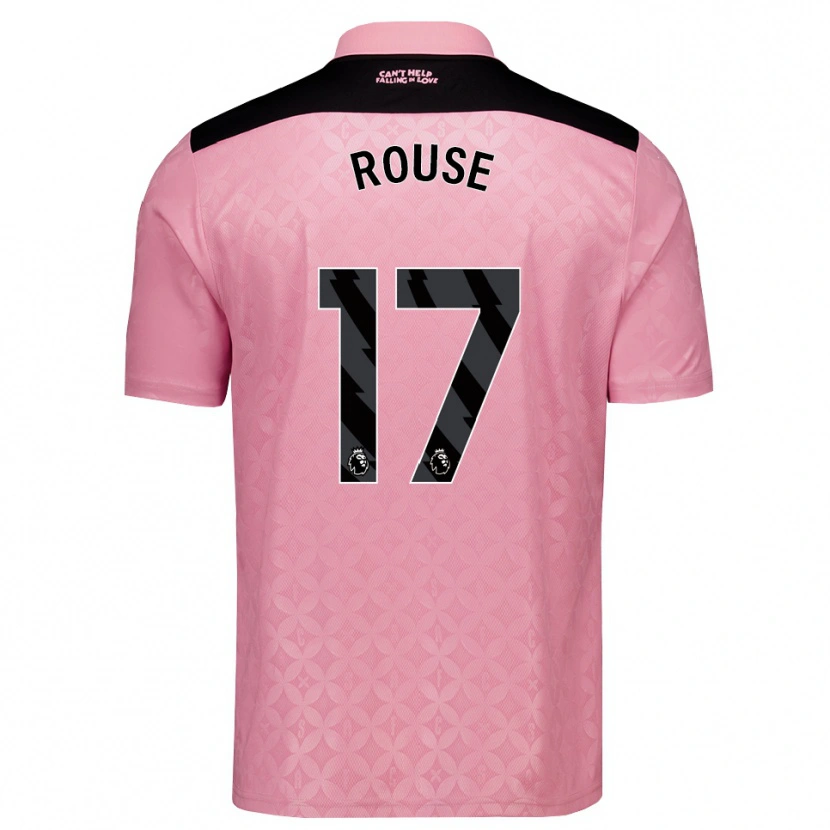 Danxen Mujer Camiseta Mollie Rouse #17 Rosaclaro Negro 2ª Equipación 2026/27 La Camisa