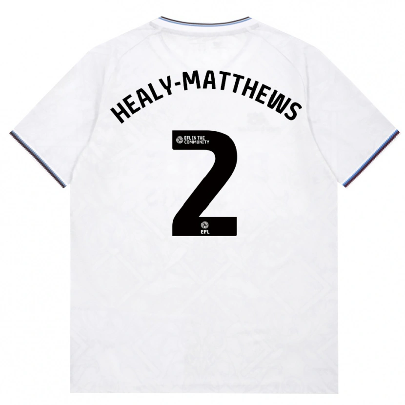 Danxen Mujer Camiseta Kyle Healy-Matthews #2 Borgoña Blanco 2ª Equipación 2026/27 La Camisa