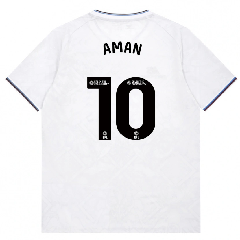 Danxen Mujer Camiseta Abdulkareem Aman #10 Borgoña Blanco 2ª Equipación 2026/27 La Camisa