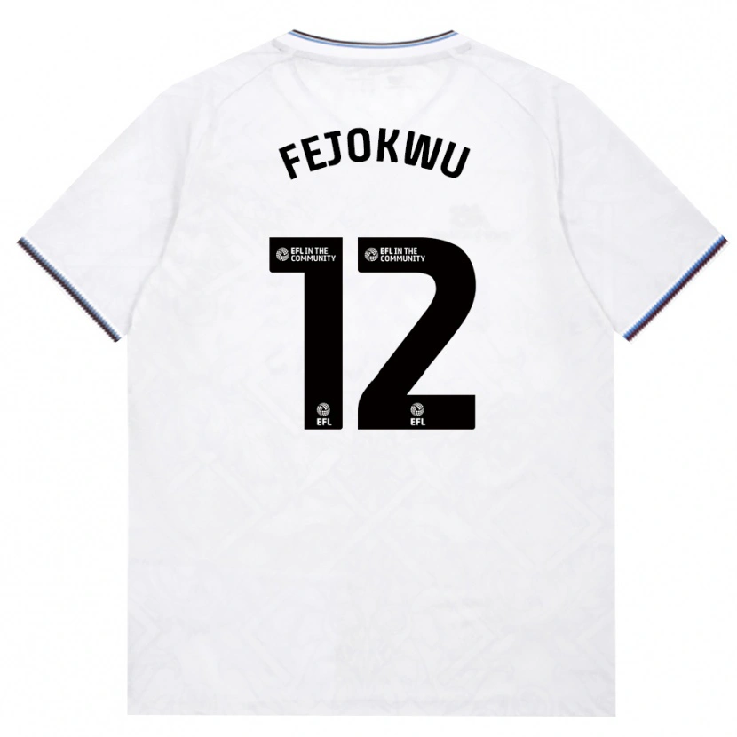 Danxen Mujer Camiseta Emmanuel Fejokwu #12 Borgoña Blanco 2ª Equipación 2026/27 La Camisa