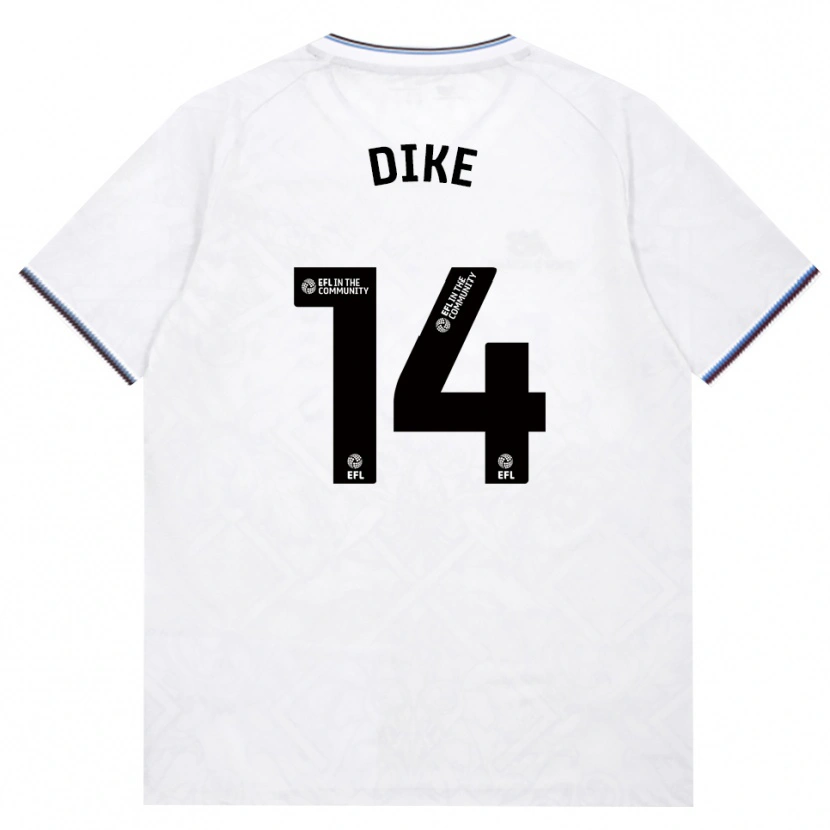 Danxen Mujer Camiseta Lewis Dike #14 Borgoña Blanco 2ª Equipación 2026/27 La Camisa
