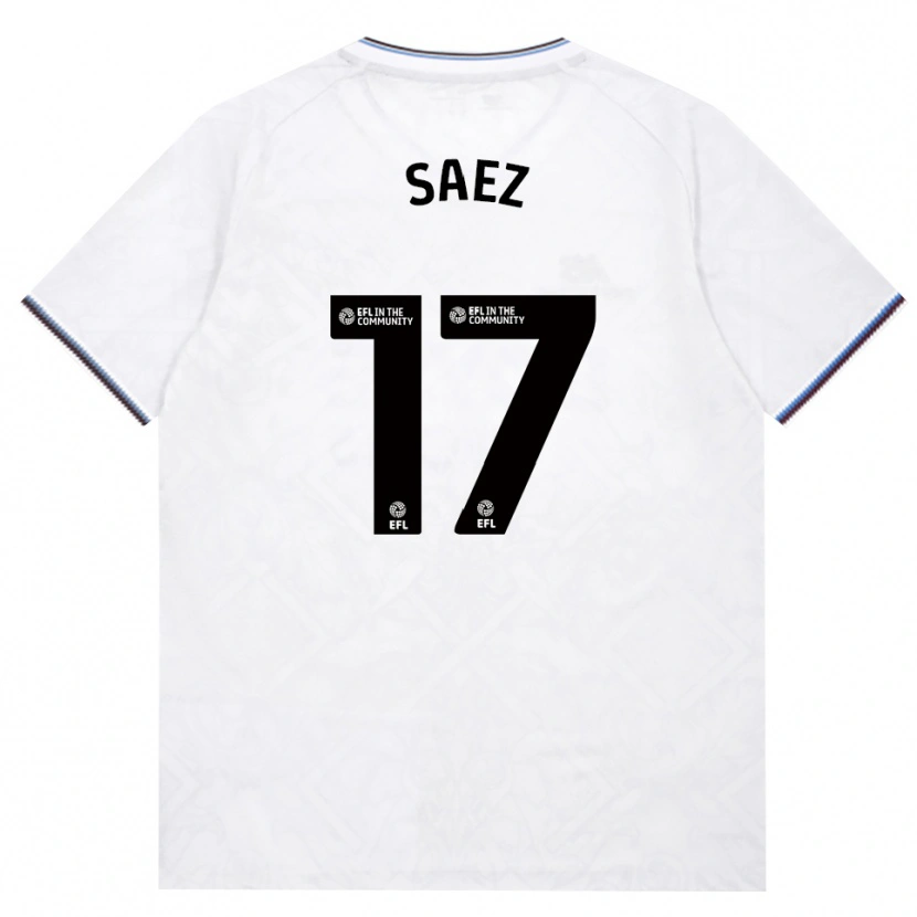 Danxen Mujer Camiseta Camila Sáez #17 Borgoña Blanco 2ª Equipación 2026/27 La Camisa