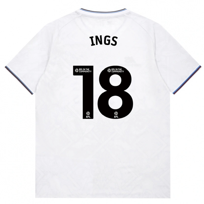 Danxen Mujer Camiseta Danny Ings #18 Borgoña Blanco 2ª Equipación 2026/27 La Camisa
