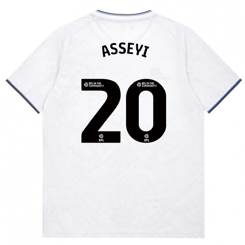 Danxen Mujer Camiseta Viviane Asseyi #20 Borgoña Blanco 2ª Equipación 2026/27 La Camisa