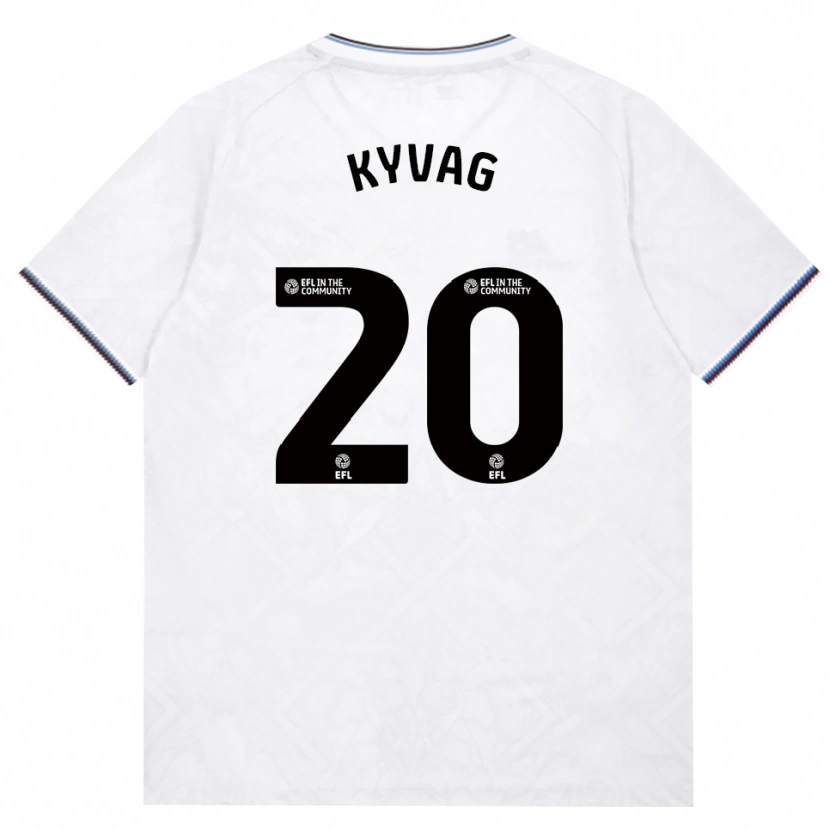 Danxen Mujer Camiseta Thea Kyvag #20 Borgoña Blanco 2ª Equipación 2026/27 La Camisa