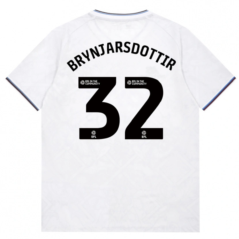Danxen Mujer Camiseta Dagny Brynjarsdottir #32 Borgoña Blanco 2ª Equipación 2026/27 La Camisa