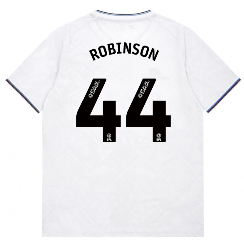 Danxen Mujer Camiseta Junior Robinson #44 Borgoña Blanco 2ª Equipación 2026/27 La Camisa