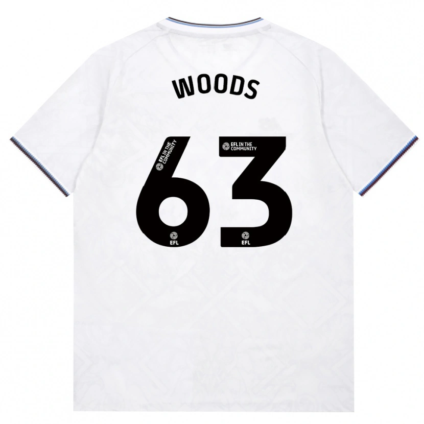 Danxen Mujer Camiseta Archie Woods #63 Borgoña Blanco 2ª Equipación 2026/27 La Camisa