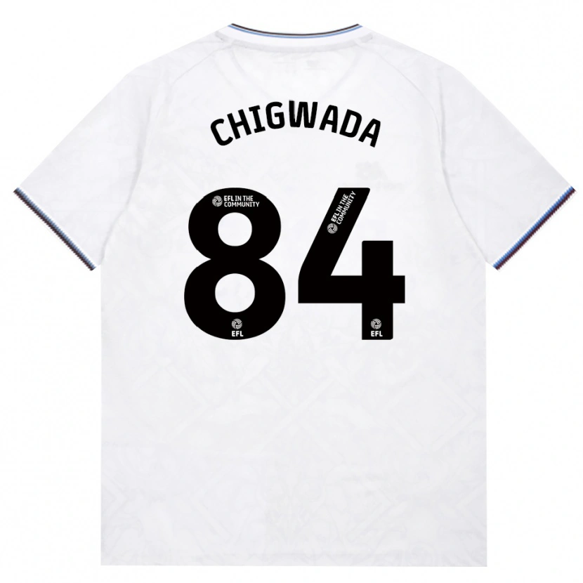 Danxen Mujer Camiseta David Chigwada #84 Borgoña Blanco 2ª Equipación 2026/27 La Camisa