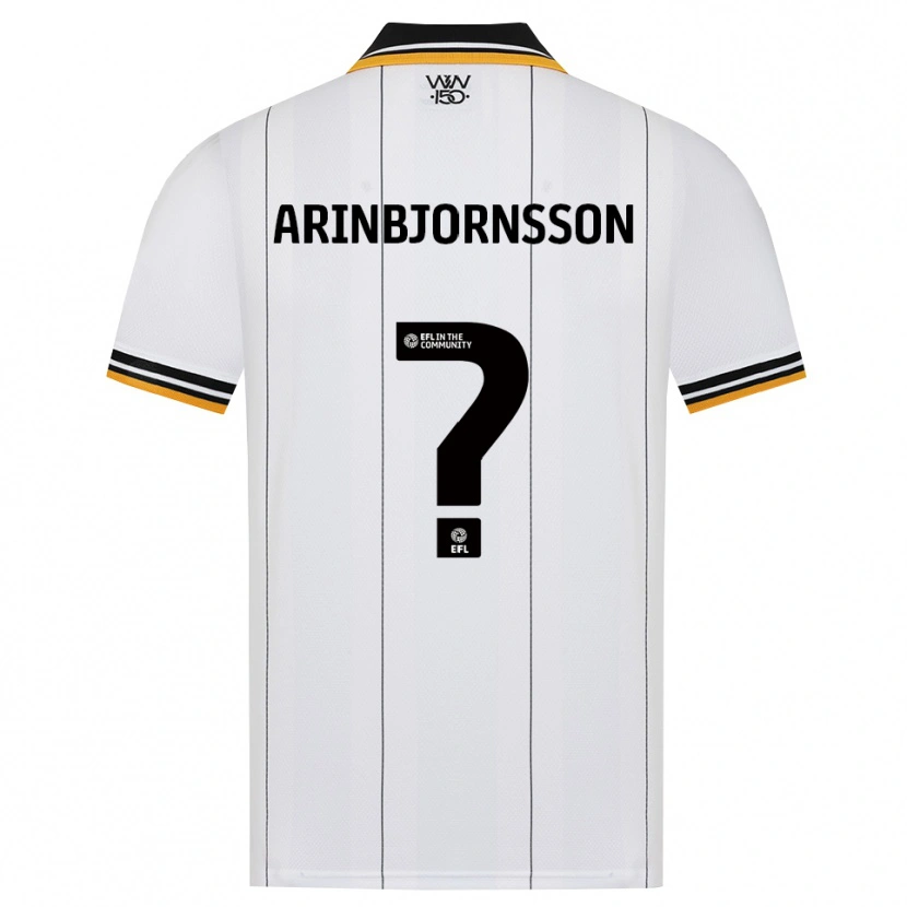 Danxen Mujer Camiseta Palmi Arinbjornsson #0 Naranja Blanco Negro 2ª Equipación 2026/27 La Camisa