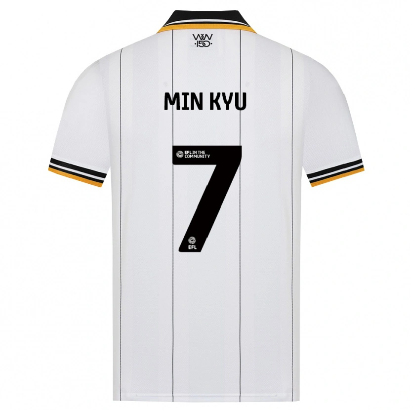 Danxen Mujer Camiseta Min-Kyu Ji #7 Naranja Blanco Negro 2ª Equipación 2026/27 La Camisa