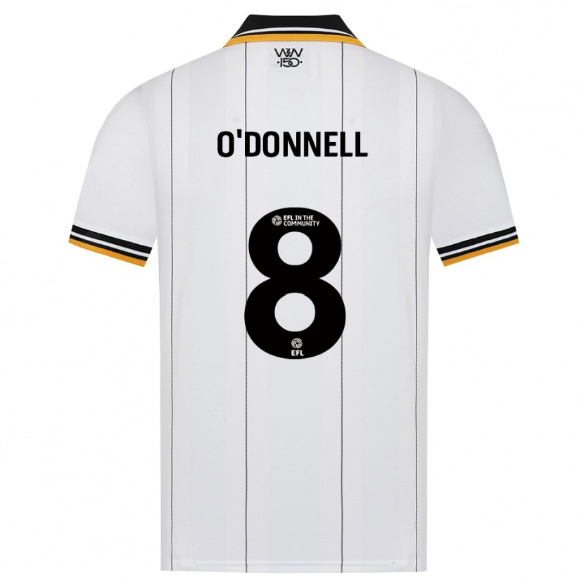 Danxen Mujer Camiseta Luke O'donnell #8 Naranja Blanco Negro 2ª Equipación 2026/27 La Camisa