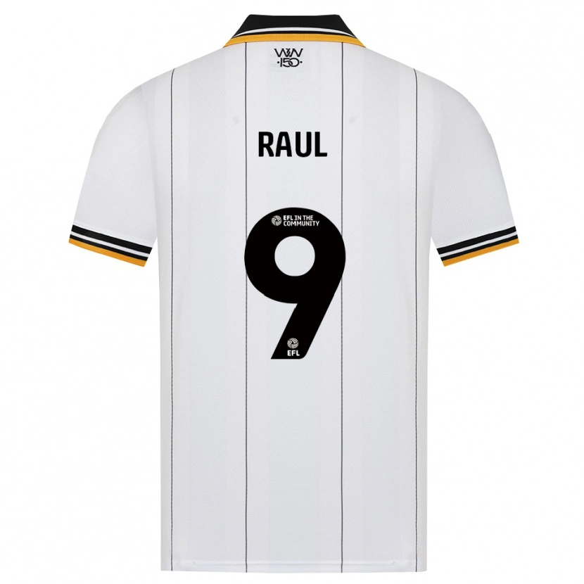 Danxen Mujer Camiseta Raúl Jiménez #9 Naranja Blanco Negro 2ª Equipación 2026/27 La Camisa