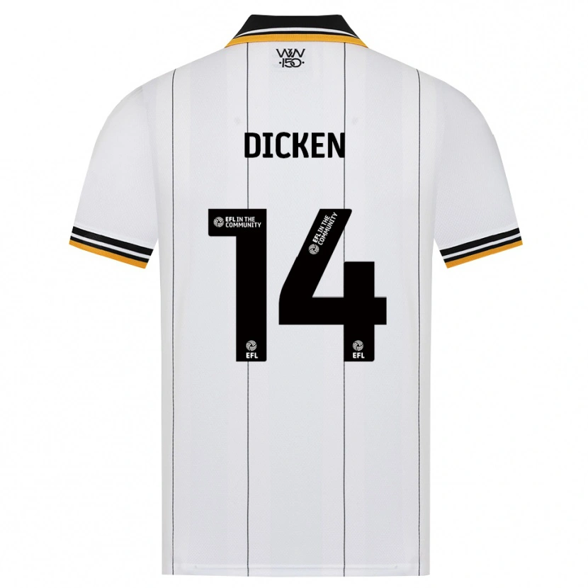 Danxen Mujer Camiseta Amy Dicken #14 Naranja Blanco Negro 2ª Equipación 2026/27 La Camisa